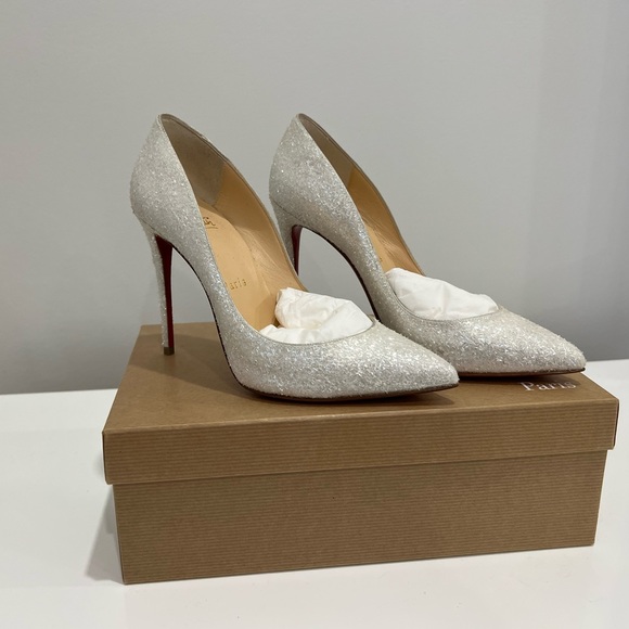 Christian Louboutin Pigalle Follies 100mm sparkly - Picture 7 of 9